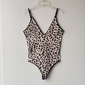 Express Animal Print Bodysuit